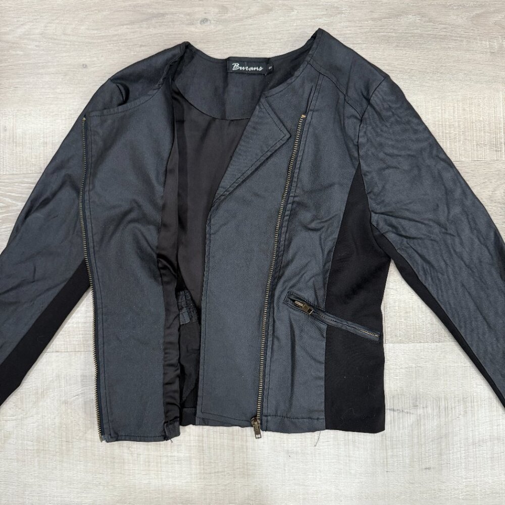 Panelled Moto Jacket - Picture 5 of 6